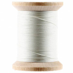 Wooden Spool. 100% Extra Long Staple Glazed Finish Egyptian Cotton. For Hand or Machine Quilting. excellent color fastness.