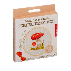 Mushroom Cross Stitch Embroidery Kit