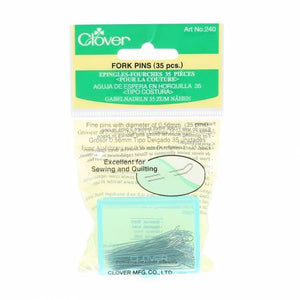 The double pins can quickly piece and firmly hold a slippery lining material temporarily in place. The grip of the double pin is bent for ease in handling.  Made of: Metal Use: Pins Size: 1.5in long Included: 35 pins