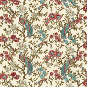This gorgeous traditional fabric has beautifully colored birds perched on whimsical branches all over it. Complimented by intricate flowers From Henry Glass By Yeo, Michelle Lille by Michele Yeo Collection