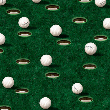 Here’s all you need to create that special quilt, novelty apparel, or accessory for your favorite golfer! A golf course scenic, golf equipment, golf balls, and traditional golfer’s plaid in stunning detail and rich color. Create projects that are truly up to par!