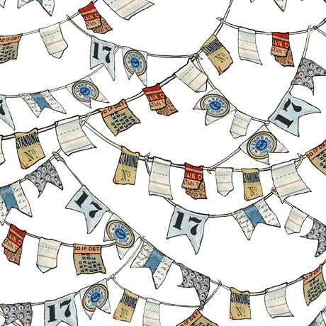 Sailboats mix with nautical inspired prints and patterns in painterly hues that cast an on-trend, versatile ensemble sure to bring out the sailor in all of us. A perfect collection for a themed nursery, home dec accents, summer accessories, and novelty apparel. ©Christine Anderson