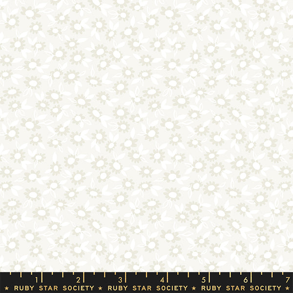 Melody Miller for Ruby Star Society - collection Stay Gold.  These daisy print fabrics are great for adding a little whimsy to your next project. Each color is unique in it's own way!