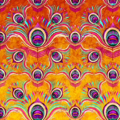 Florals, paisley and geometrics unite in bohemian style and jeweled color . Take your next quilt, accessory, or home décor accent to the next level with this dramatic collection ©Dan Morris