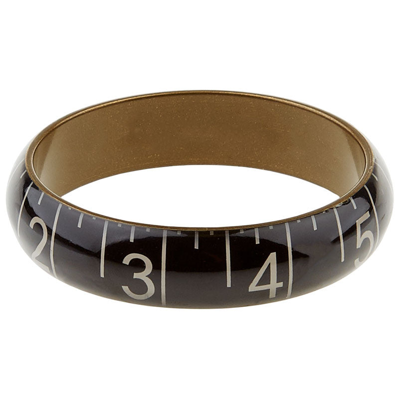 Measuring Tape Bracelet - Wide.  This bracelet makes a great gift for your quilting buddy! 8-1/4" circumference, one size fits most.  1" wide, 5/8" medium, 1/2" narrow