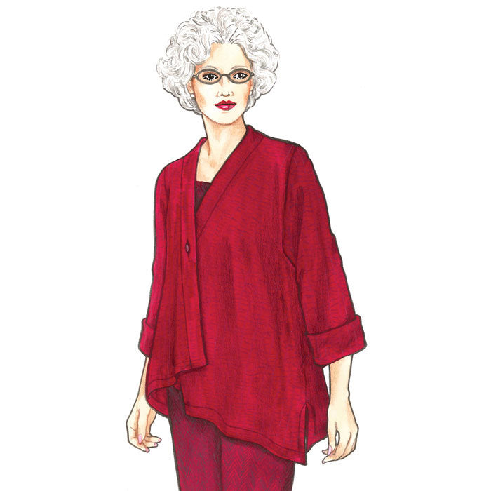  Suggested Fabrics Light to medium-weight Wool, Cotton, Knit, Linen, Silk, Wool Crepe, Corduroy, Novelty Weaves, Boucle, Boiled Wool.
