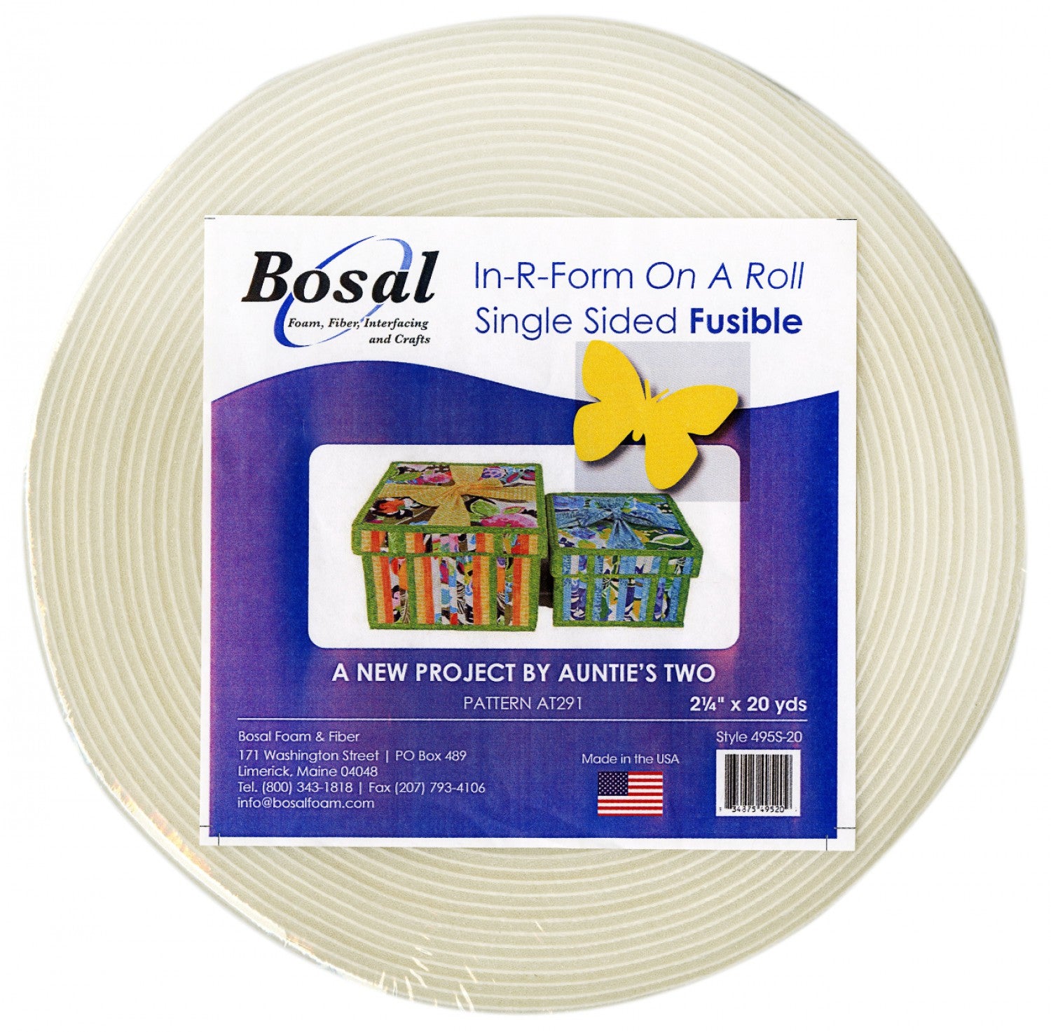This single sided fusible foam stabilizer is soft and formable, easy to stitch and needle friendly.