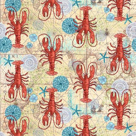 From Studio E By Allen, Geoff Deep Blue Sea by Geoff Allen Collection In Theme DESCRIPTION 15yds, 100% Cotton, 44/45in, Original release date 11/30/2021