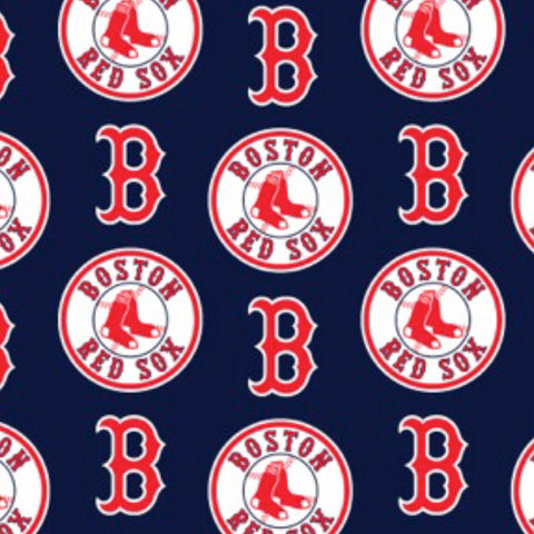 Navy cotton printed with the official Boston Red Sox logo. Perfect for anyone wanting to show some pride in their favorite baseball team. 100% cotton, 60 in. 