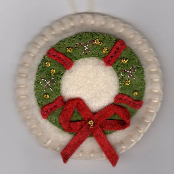 Our candle mat kits are in the style of penny rugs from the early 1800’s. These measure 83⁄4″ diameter and are two layers thick with 7⁄8″ and 11⁄2″ penny appliqués.  Everything you need to start is right in the package including all cut wool felt, floss, a needle and instructions.