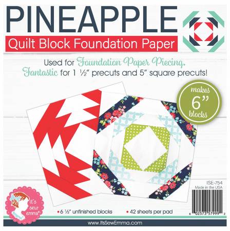 Pineapple Block Foundation Paper Pad