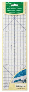 Use the Hot Ruler to measure, mark, fold, press: deep hems, long hems, miter corners.