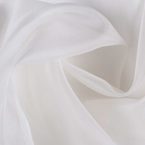 This is 100% Silk organza in white. 