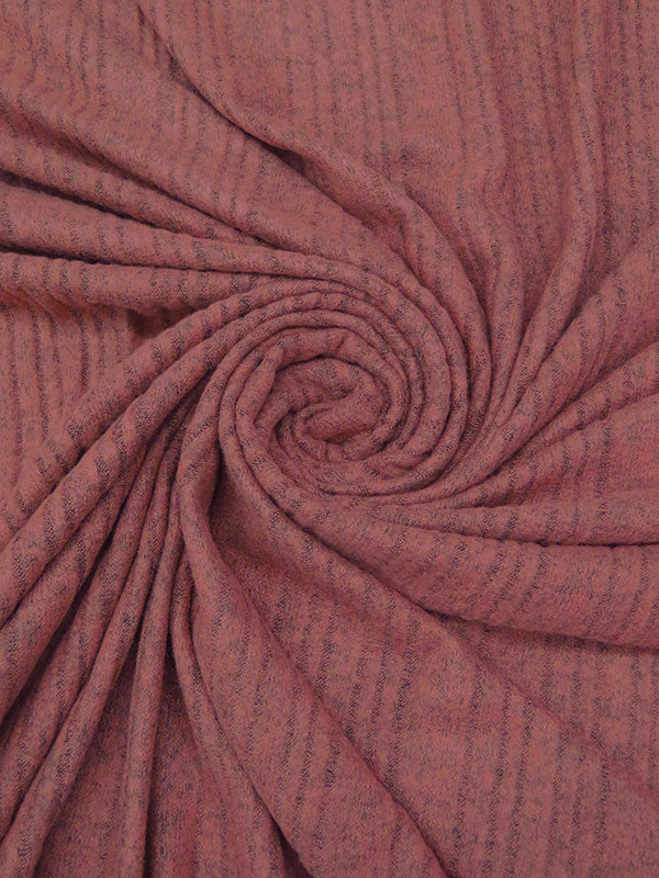 Vertical Rib Sweater Knit Pink/Charcoal – the-sew-op