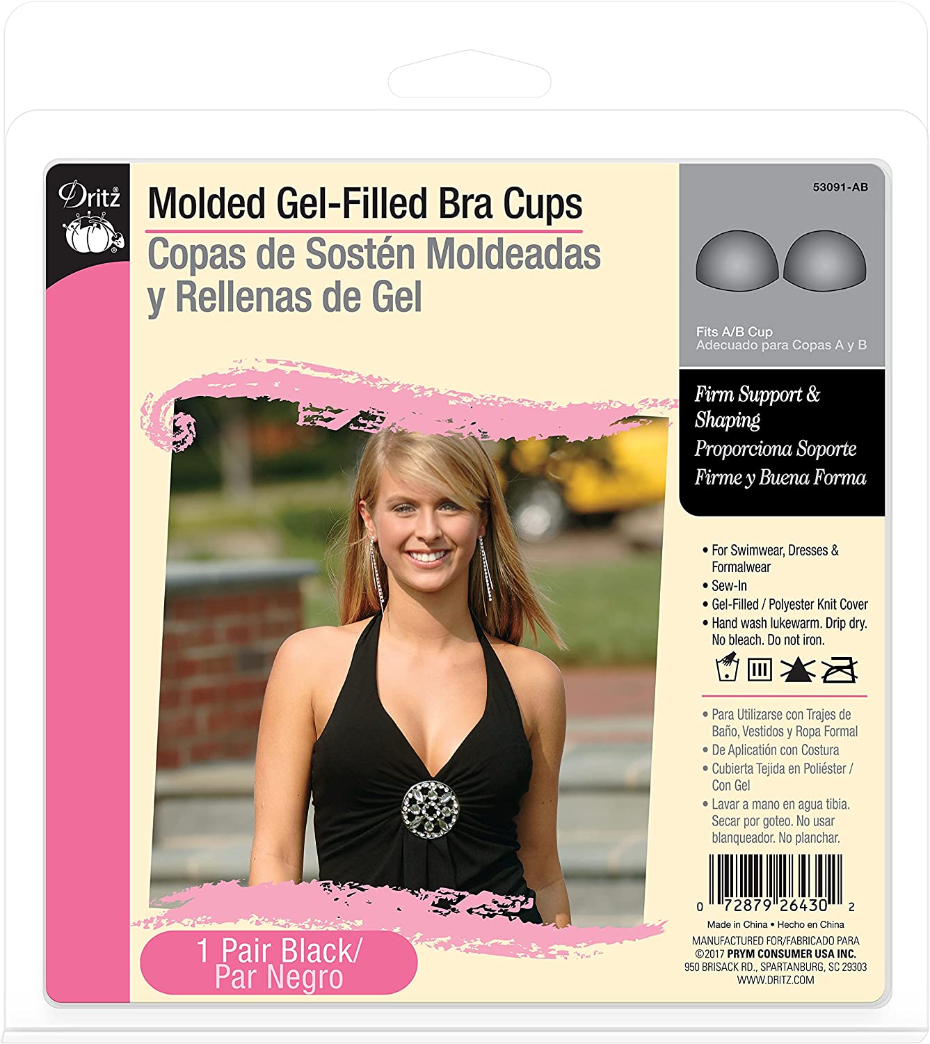 Molded Gel-Filled Bra Cups