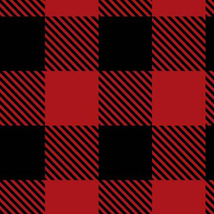 Classic red and black buffalo plaid.  100% Polyester Fleece,  Winter Fleece, 58/60in.  From Camelot Fabrics Printed Plaids Fleece Collection In Fleece