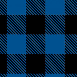 A mix on the classic, Royal blue and black buffalo plaid.  100% Polyester Fleece,  Winter Fleece, 58/60in.  From Camelot Fabrics Printed Plaids Fleece Collection In Fleece