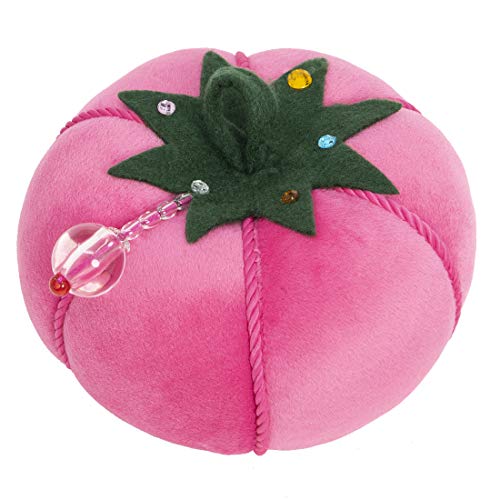 Pink Velvet Tomato Pincushion