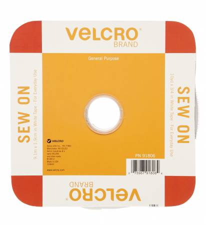 3/4in velcro Sew-On fasteners are perfect to sew on any fabric by hand or machine. Great for lightweight fastening needs, such as bibs or doll clothes, and heavy-duty closures for backpacks or sleeping bags.