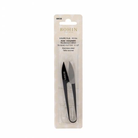 Thread cutter 3-1/2in - Stainless steel A very high quality product. It is smooth to have in hand, and it cuts perfectly !  Made of: Metal Use: Scissors Size: 3.5in Included: One Pair of Scissors