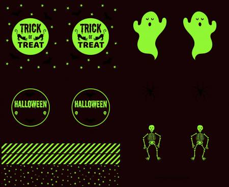 This panel is perfect for Halloween! DIY your own trick or treat bag or use it as a tote.