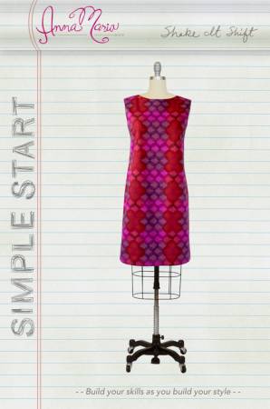 The Simple Start Colored Pencil Skirt is one of the seven patterns in Anna Maria's SIMPLE START skill building collection of patterns!  Skills learned in this pattern are front & back darts, waistband facing, fusible interfacing, understitching, invisible zipper, on seam slit and rolled hem!  These patterns are perfect to teach from and were developed from the most popular classes that Anna Maria developed for her shop, Craft South. Sizes included: XXS-XXL