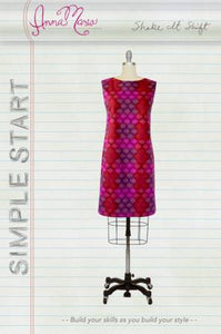 The Simple Start Colored Pencil Skirt is one of the seven patterns in Anna Maria's SIMPLE START skill building collection of patterns!  Skills learned in this pattern are front & back darts, waistband facing, fusible interfacing, understitching, invisible zipper, on seam slit and rolled hem!  These patterns are perfect to teach from and were developed from the most popular classes that Anna Maria developed for her shop, Craft South. Sizes included: XXS-XXL