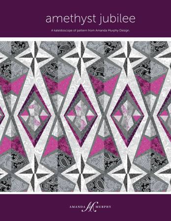 Amethyst Jubilee is a 48-1/2'' x 68-1/2’' foundation paper-pieced companion to Amanda's popular "Diamond Jubilee" pattern. Whether you sew it in the silvers and plums of the Silver Jubilee collection or in a rainbow of colors, its elegance is sure to please both the modern and traditional quilter!