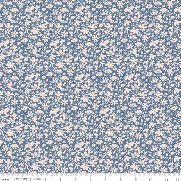 This very faintly colored fabric is a great subtle addition to any project. Light blues, seafoam greens and teals are combined together in a geometric pattern. A great addition to the shell rummel collection!  100% cotton - 44"