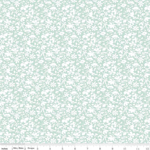 This very faintly colored fabric is a great subtle addition to any project. Light blues, seafoam greens and teals are combined together in a geometric pattern. A great addition to the shell rummel collection!  100% cotton - 44"