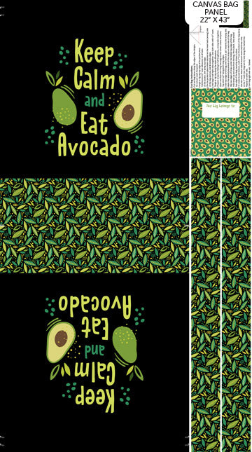 Avocado Tote Panel