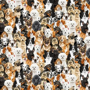 From Timeless Treasures Dogs by Timeless Treasures Collection In Animals, Bugs & Insects DESCRIPTION 15yds, 100% Cotton, 44/45in