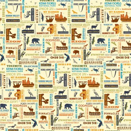 National Parks by Anderson Design Group Collection.  100% Cotton, 44/45in.