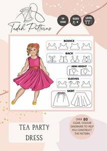 With over 190 UNIQUE combinations possible in this pattern, the Tea Party Dress will quickly become you go-to party dress! It has so many options to finish each aspect of the dress that you will never get tired of sewing this quick yet gratifying pattern. 