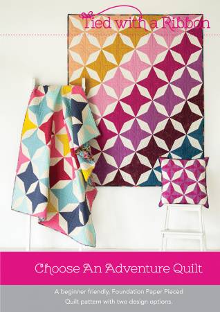 This Foundation Paper Pieced – Choose Your Own Adventure Quit pattern is all about choosing which design you love. There is one Pattern with two completely different design options for making this quilt.