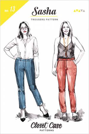 View A is a full-length pant with slanted hip pockets and a slimming pocket stay along the front, and single welt pockets at the back. View B is cropped, and omits all pockets for a sleek, clean silhouette. Both views can be sewn with optional belt loops, a hidden closure and pressed leg crease