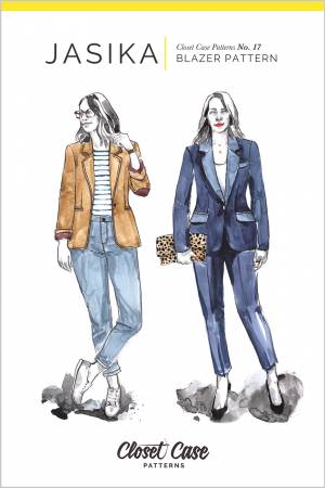 This jacket is fully lined and features a classic notched collar, single button closure, back vent, shoulder pads, welt pockets, gorgeous two-piece sleeves and a flattering shape that skims the curves of the body. Optional details include pocket flaps, topstitching, decorative sleeve cuff buttons and leather or suede elbow patches. Sizes 0-20 included.