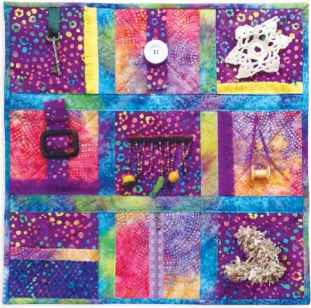 This Fidget Sensory Mat is the perfect group project. Every child loves to touch and feel different textures – especially those with special needs. Why not make a teacher’s day and volunteer to make them for their special needs’ students? This is a great way to use up those odds and ends of different fabrics and embellishments - and a great way to spend an afternoon with friends!