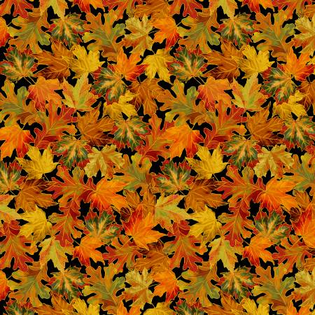 Gorgeous metallic timeless treasures fabric. This fabric features metallic leaves in all different autumnal colors. Outlined in gold - Timeless Treasures Collection 100% Cotton, 44/5".