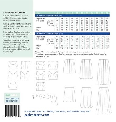 Mix and match your way to a wardrobe of beautiful dresses and skirts with the Upton Dress & Skirt plus Mix & Match Expansion Pack! This pattern features multiple bodice, skirt, sleeve, and neckline options for hundreds (yes, hundreds!) of possible dresses —or the one dress you’ve been dreaming about your whole life. From brunch to cocktails to weddings, this single pattern can do it all!