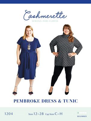 Take on your day with the Pembroke Dress & Tunic! This iconic T-shirt dress, in midi or tunic length, is designed for curves with an optional waist tie and modern split hem detail.