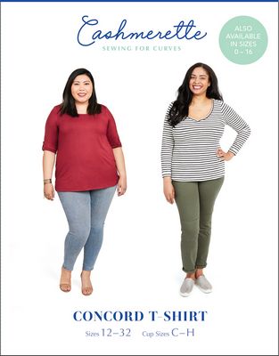 Meet the Concord, your new favorite tee! Fully customizable and designed for curves, this knit T-Shirt is a classic wardrobe staple