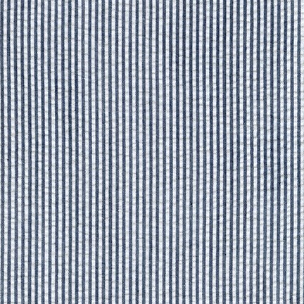 Classic 1/8" seersucker stripes are the perfect fabric for summer dresses, shirts, shorts, skirts or pajamas.  100% Cotton, 44"