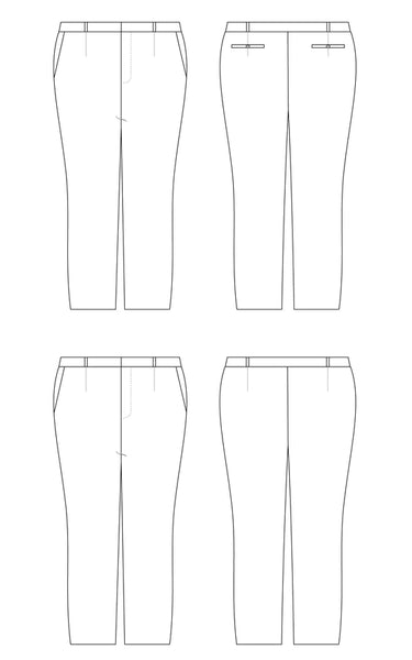 Meet the Meriam Trousers: woven pants you'll actually enjoy wearing! Classic trousers can be pretty uncomfortable if your waist spreads when you sit down—and whose doesn't? But thanks to an innovative flex waistband, the Meriam Trousers keep you comfortable while standing or sitting, without compromising on style and sophistication!