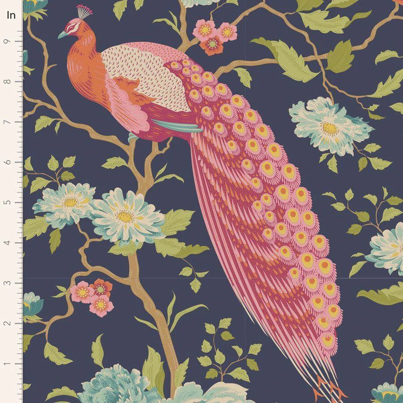 Chic Escape - Peacock Tree - Navy Blue