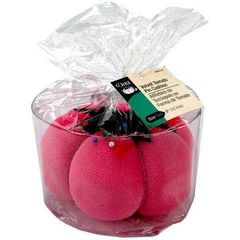 Pink Velvet Tomato Pincushion