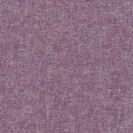 Yarn Dyed Linen/Cotton blend from Robert Kaufman.  Suitable for quilting or garments.  45 Linen/55 Cotton.  44%" wide.