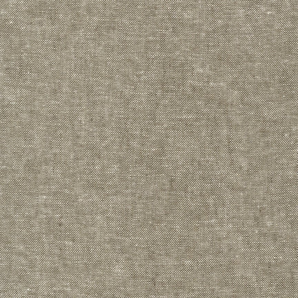 Yarn Dyed Linen/Cotton blend from Robert Kaufman.  Suitable for quilting or garments.  45 Linen/55 Cotton.  44%" wide.
