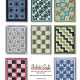 These 8 great original quilt designs are easy and quick. Each quilt is designed to be an economy quilt that utilizes 44/45in wide fabric most efficiently. Follow the specific cutting instructions arranged in an order that makes the process simple and easy to follow. Plus, learn the secrets to making each pattern into a lap, twin, or queen/king size quilt.