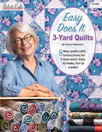 These 8 great original quilt designs are easy and quick. Each quilt is designed to be an economy quilt that utilizes 44/45in wide fabric most efficiently. Follow the specific cutting instructions arranged in an order that makes the process simple and easy to follow. Plus, learn the secrets to making each pattern into a lap, twin, or queen/king size quilt.
